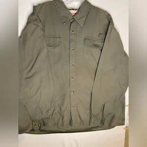 Wrangler Men's Khaki Shirt Jacket
